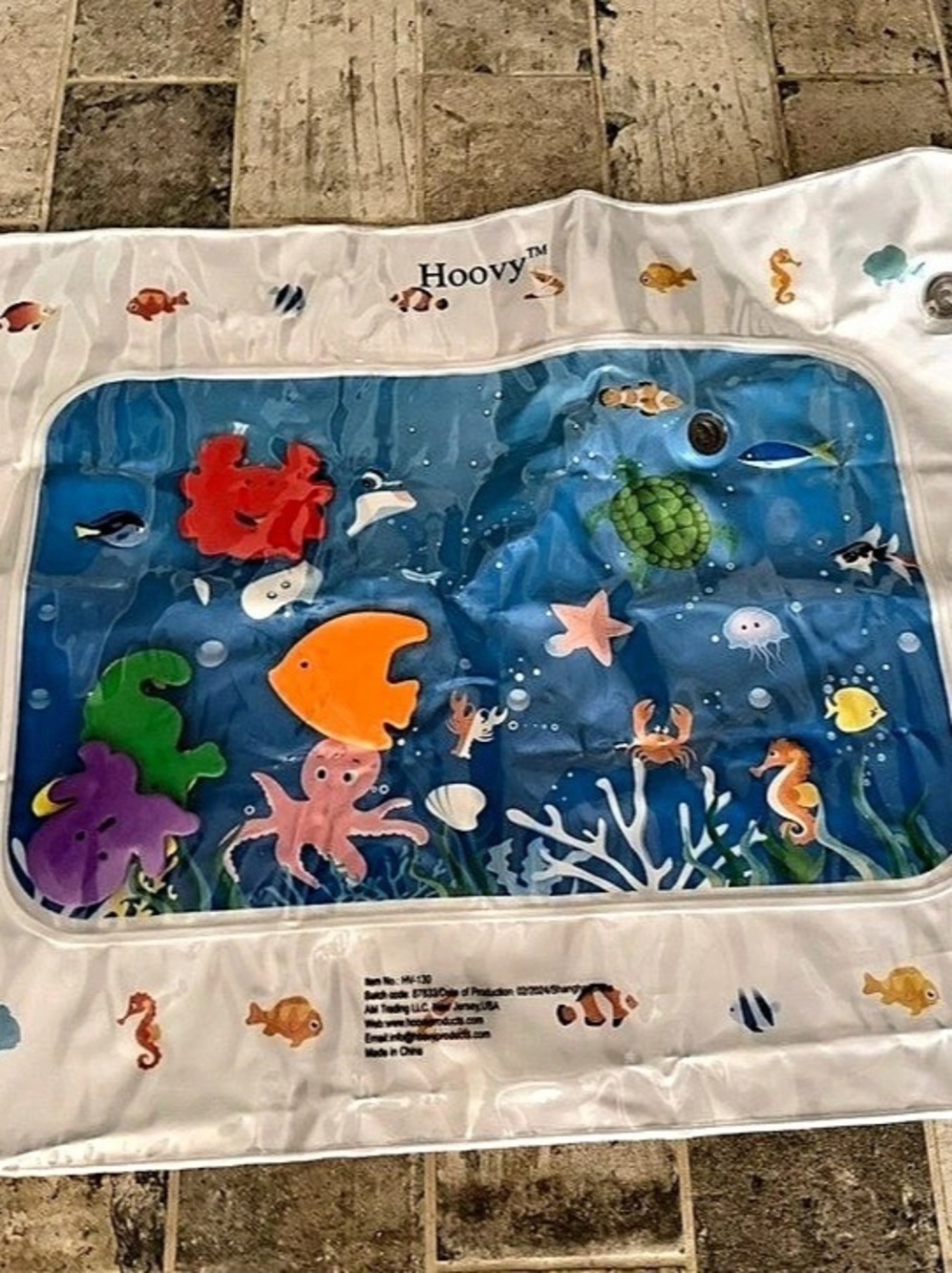 Hoovy Inflatable Tummy Time Water Playmat for Babies